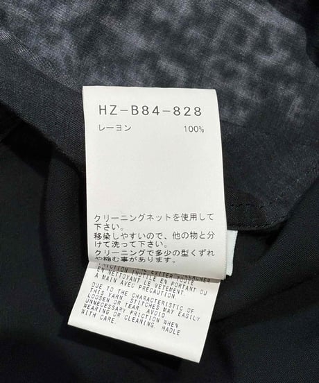 2023SS BLACK Scandal yohji yamamoto 阿修羅柄ブラウス（HZ-B84-828）