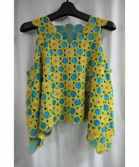 激レア！ 97ss yohji yamamoto femme vintage ビーズブラウス FU-B54-966