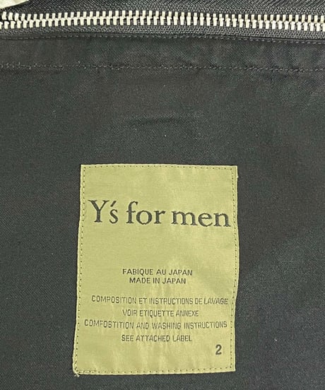 Y's for men yohji yamamoto コットン ミリタリージャケット（MQ-J46-001）