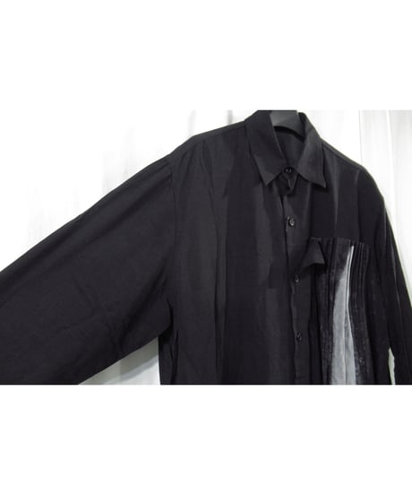 20aw yohji yamamoto femme レーヨン デザインロングブラウス（FR-B05-203）