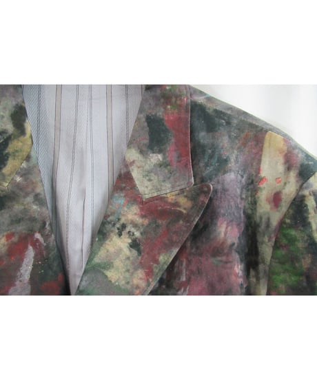 18ss yohji yamamoto pour homme ペイントデザインジャケット HW-J48-025