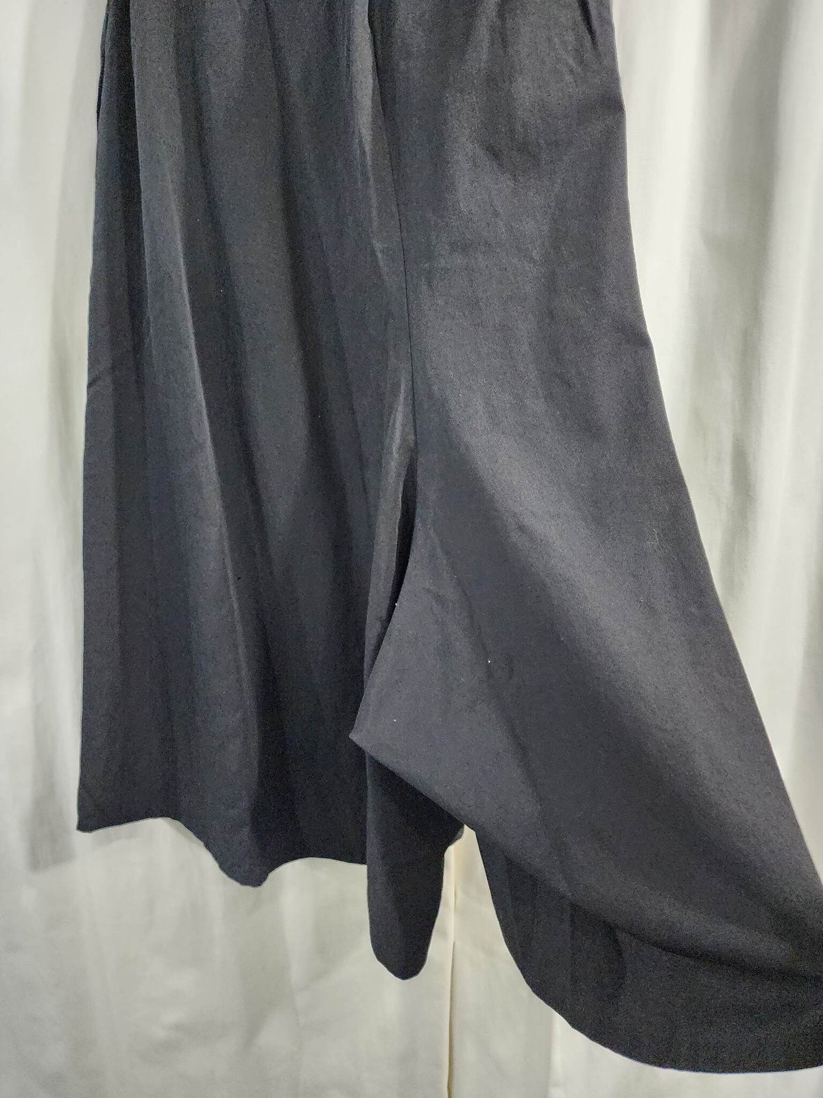 2020AW B yohji yamamoto サルエルパンツ 変形 アシメ B yohji yamamoto 黒 アシンメトリーデザインサルエルパンツ (NP