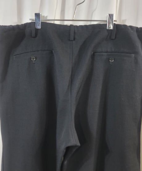 Y's for men yohji yamamoto pour homme ウエストひもワイドパンツ　黒 （MM-P23-993）