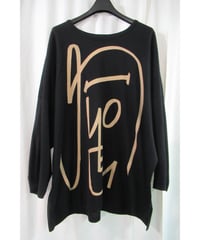 17aw BLACK and BLACK yohji yamamoto +noir  プリントデザインカットソー NK-T57-073