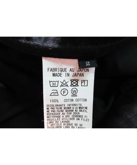 Y's BANG ON! yohji yamamoto ダブルファスナー スタンドカラーデザイン ロングブラウス（YA-B55-047）