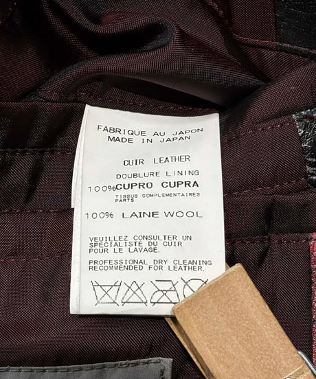 2014aw yohji yamamoto pour homme  vintage スカルローズレザージャケット（HF-Y07-703）