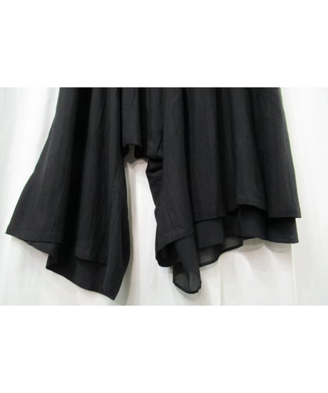 Y’s yohji yamamoto  レイヤードデザイン アシメトリーサルエルパンツ（YK-P26-200）