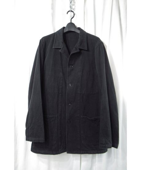 yohji yamamoto pour homme パチポケットデザイン コットン シンプルブルゾン（HX-Y63-067）