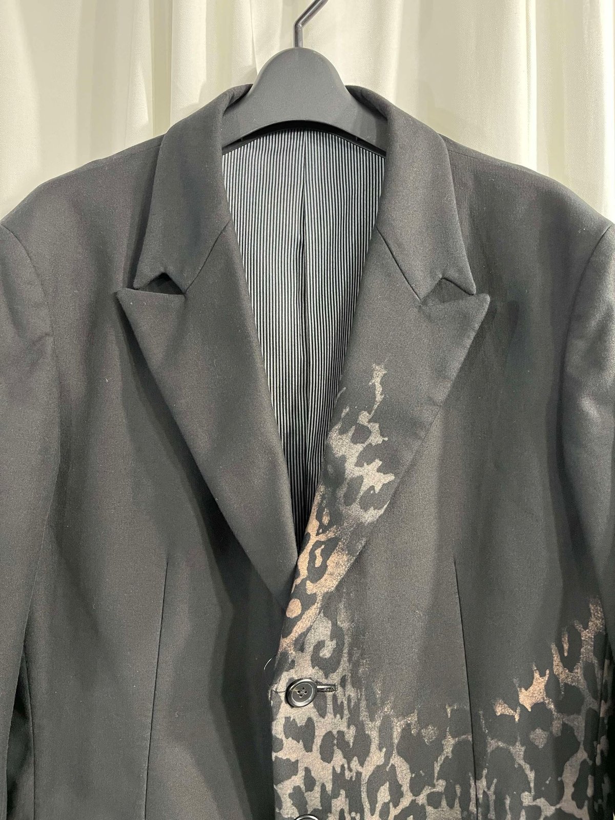 2022AW yohji yamamoto pour homme ヒョウ柄ジャケット（HE-J