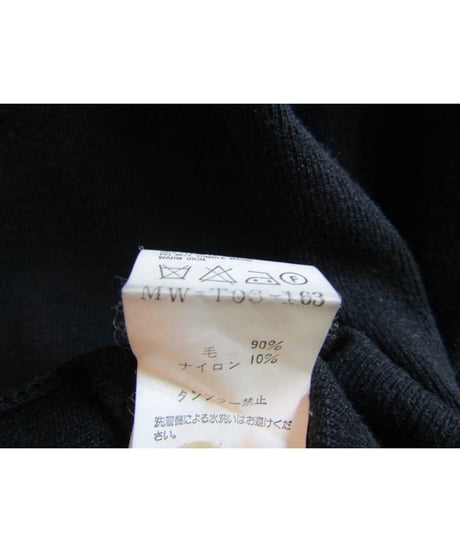 Y's for men yohji yamamoto 黒 シンプルニット MW-T03-163