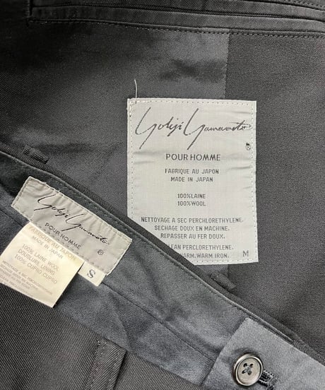 未使用 yohji yamamoto pour homme スナップ釦セットアップスーツ（H-ST-048xxx）