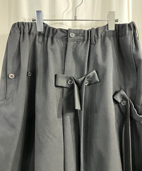 SAMPLE 2020SS yohji yamamoto pour homme テープ付きハーフパンツ（HN-P68-100）