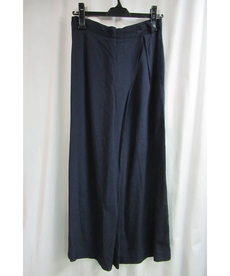 80's SAMPLE yohji yamamoto femme vintage 紺 ラップワイドパンツ P04-200