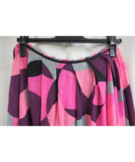 yohji yamamoto +noir ニットカットソー プリントスカート NB-T62-171