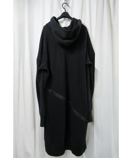 SAMPLE B yohji yamamoto +noir ファスナー スリーブデザイン フーテッドロングカットソー（NV-T65-077）