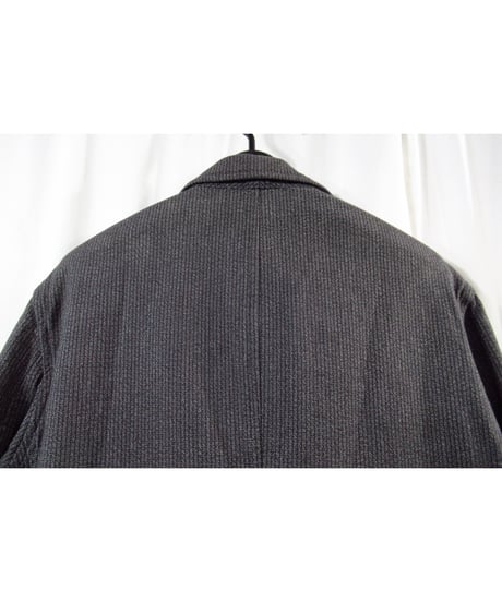 10ss yohji yamamoto pour homme グレー ストライプ ボタンデザイン コットンジャケット（HJ-J36-042）