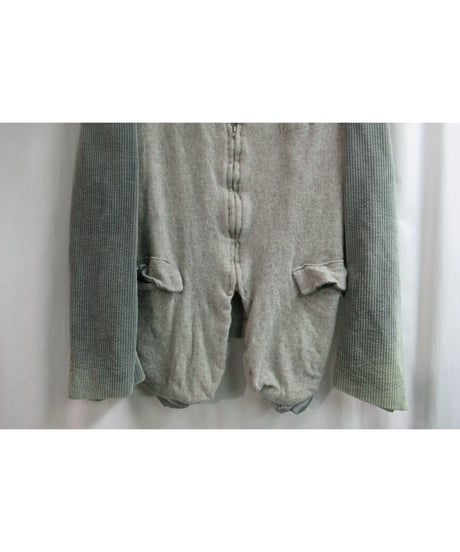 AD1994 COMME des GARCONS HOMME PLUS 縮絨 フロントジッパー 切替コーデュロイジャケット  PJ-04004M