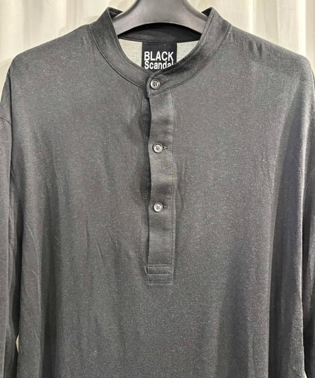 2020SS BLACK Scandal yohji yamamoto バックプリントロングカットソー（HN-T40-275）