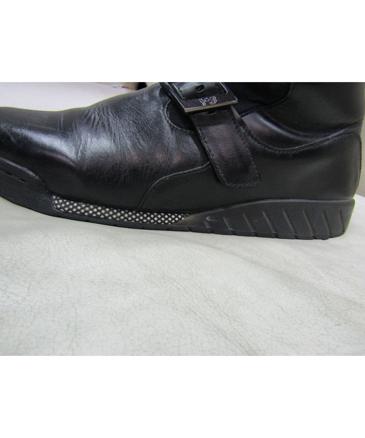 Y-3 yohji yamamoto 3本ラインデザインエンジニアブーツ | LA