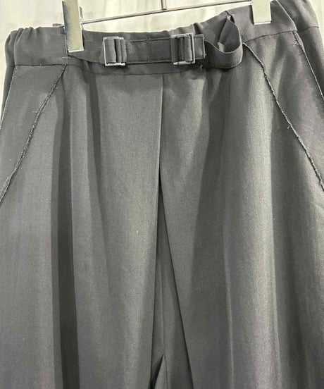 2012SS yohji yamamoto pour homme vintage ウールギャバハカマパンツ（HB-P66-100）