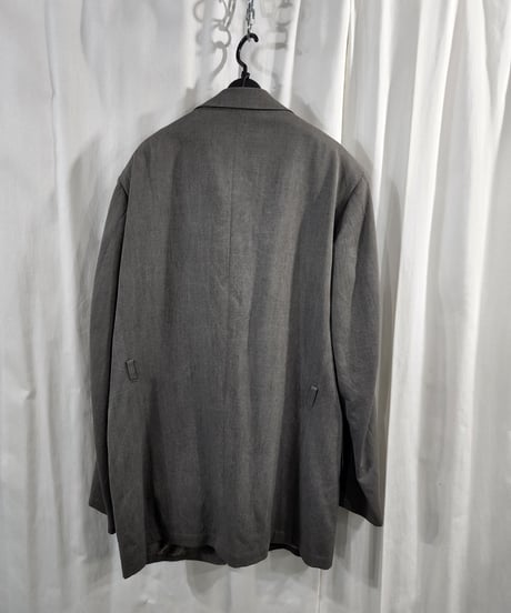 難あり 1995ss yohji yamamoto pour homme グレー スナップ釦 セットアップスーツ　(HB-J27-124)