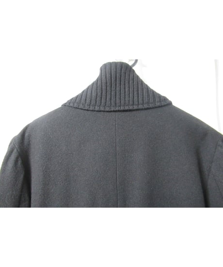 10aw yohji yamamoto +noir ニット切替デザインコート NC-C06-103