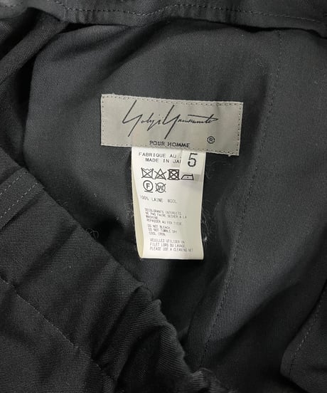 2019AW yohji yamamoto pour homme ラップデザインパンツ（HC-P25-100-5）