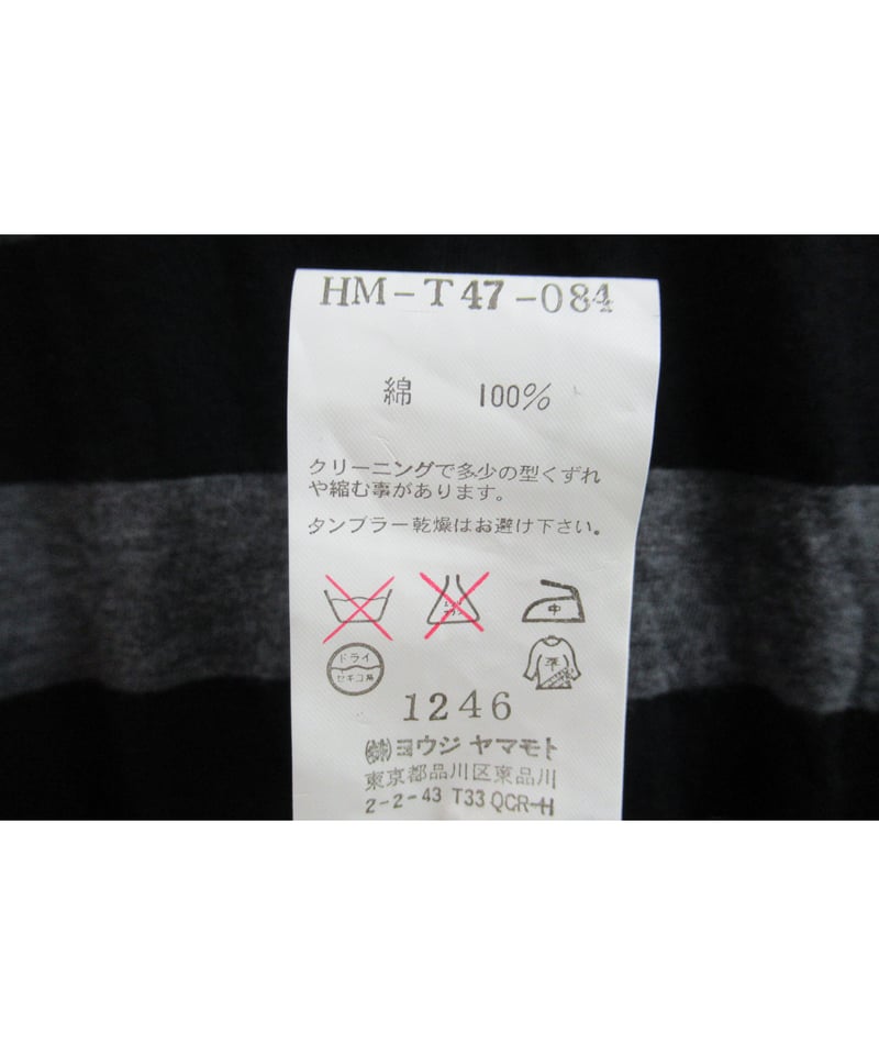 08ss yohji yamamoto pour homme ヘンリーネックデザインカットソー