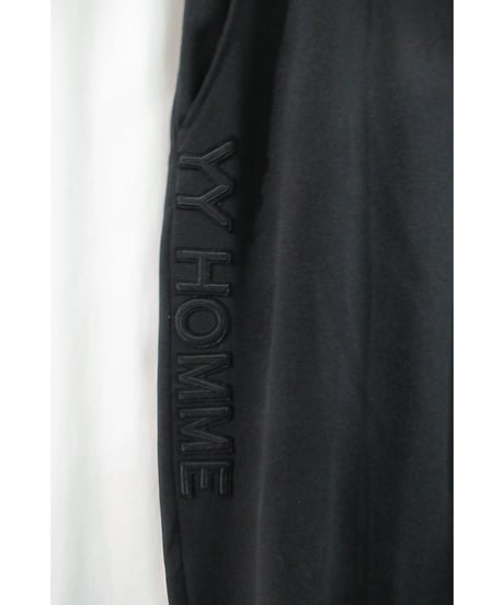 2003ss yohji yamamoto pour homme ロゴ入り ゼッケン テーパードパンツ　HQ-P51-930