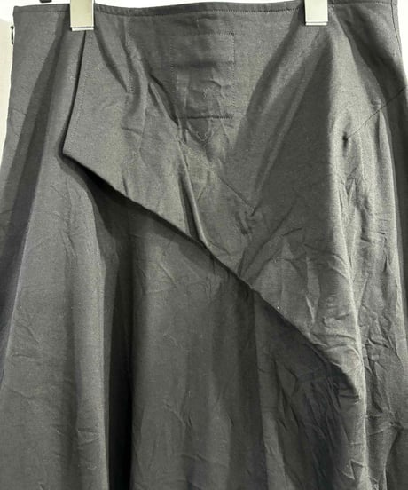 2017AW yohji yamamoto +noir アシメトリーデザインスカート （NK-S13-016）