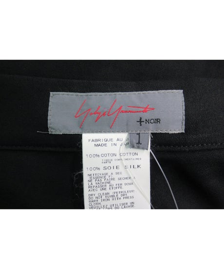 新品 14ss yohji yamamoto +noir 巻きスカートデザインパンツ NG-P08-002