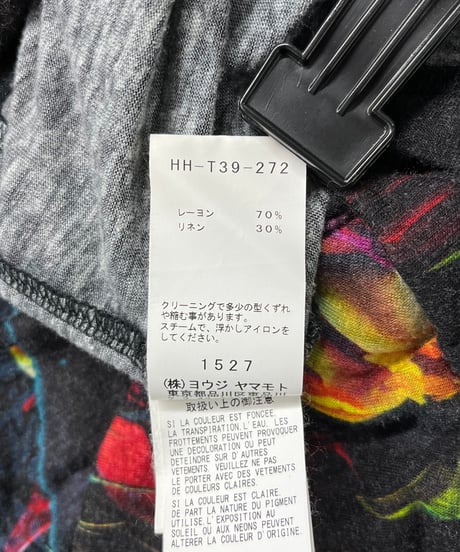 2019SS BLACK Scandal yohjiyamamoto プリントロングカットソー（HH-T39-272）