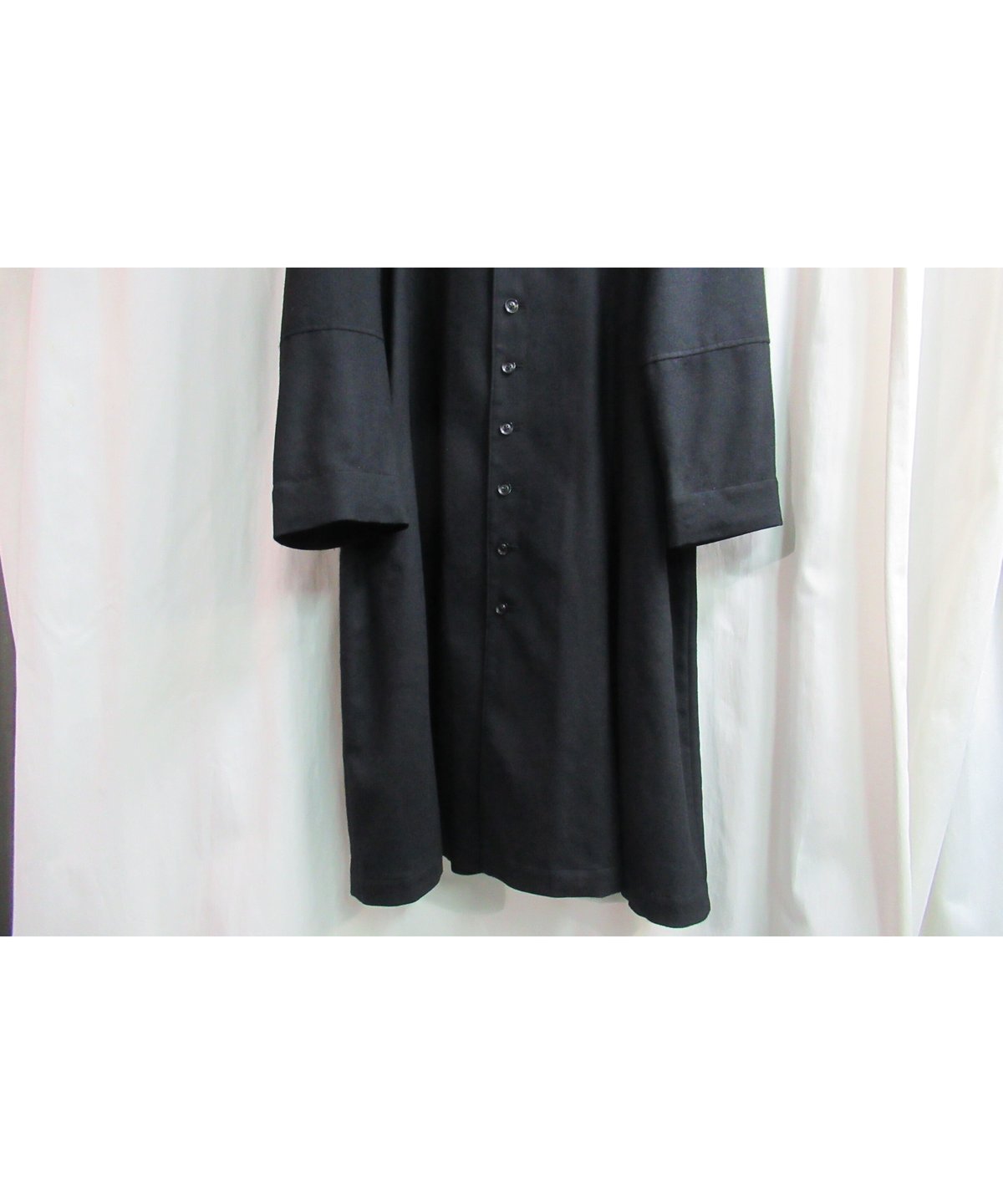 18aw yohji yamamoto pour homme フード付Aラインドレス HV-D