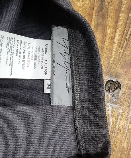 1997aw yohji yamamoto pour homme グレーレイヤードデザインニット　(HI-T36-189)