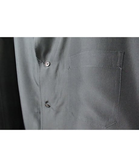 18ss yohji yamamoto pour homme サイトウ ユウスケ YUSUKE SAITOH モダンガールプリント シルク ロングブラウス（HW-B95-424）
