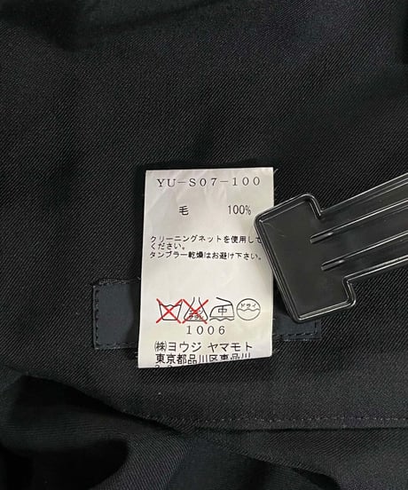 Y's yohji yamamoto サスペンダー付きスカート（YU-S07-100）