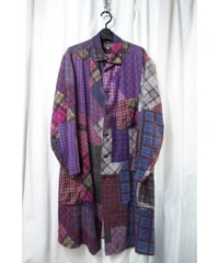 16aw yohji yamamoto pour homme パッチワークプリントデザイン ロングブラウス（HR-B41-161）