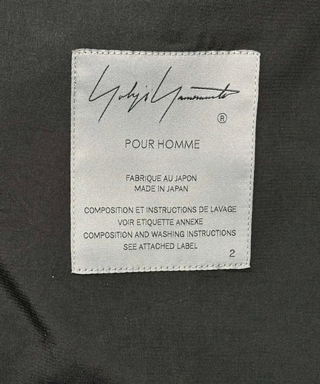 2023SS yohji yamamoto pour homme ロングジャケット（HZ-J78-507）