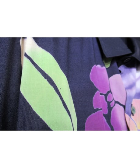激レア 95ss yohji yamamoto pour homme vintage プリントデザインブラウス（HB-B07-826）