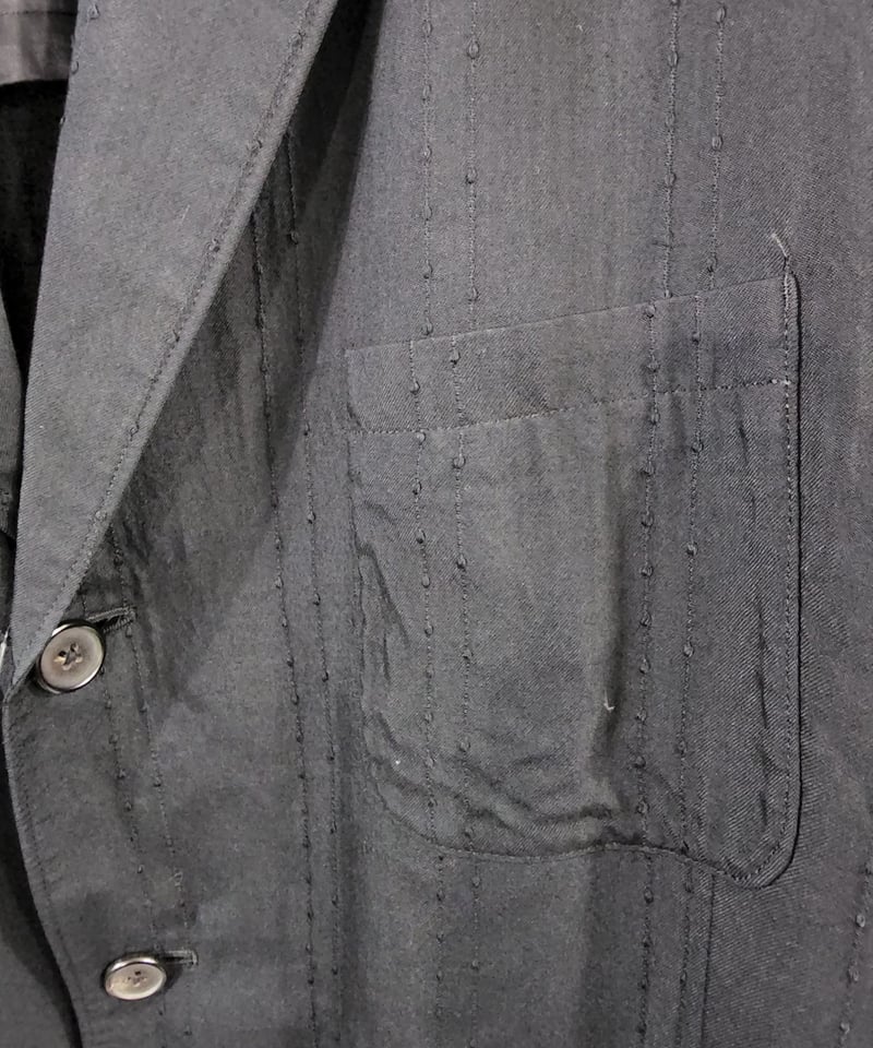 Y's for men yohji yamamoto 黒 3釦ノーパットジャケット （MQ-