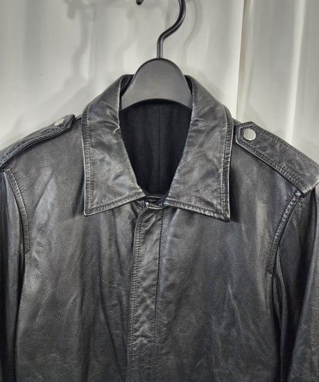 Y's for men  yohji yamamoto 黒 レザーブルゾン （MU-Y03-726）