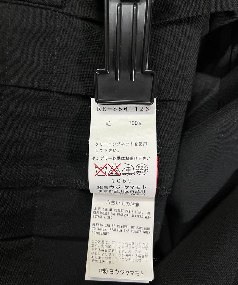 Y's 赤タグ yohji yamamoto プリーツスカート（RE-S56-126） | L