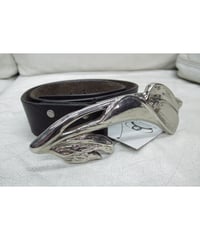 02aw yohji yamamoto pour homme バックルデザインベルト