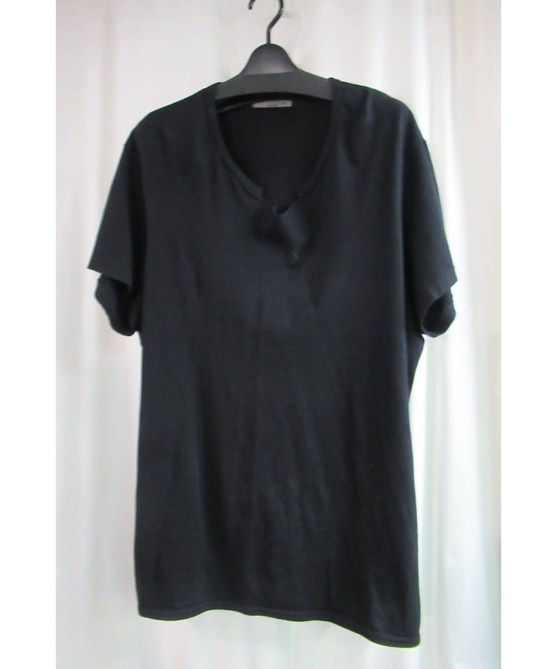 18ss yohji yamamoto pour homme 黒 襟デザインカットソー HW-