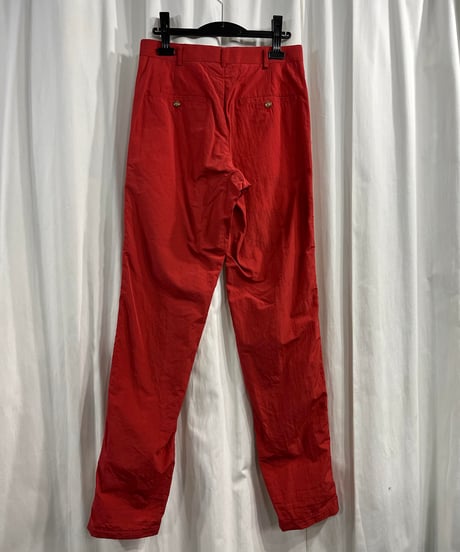 Y’s for men yohji yamamoto 赤 脇テープ シンプルテーパードパンツ （MD-P06-601）
