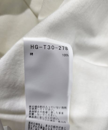 未使用 2022ss yohji yamamoto pour homme ロゴ入りフラワープリントカットソー　（HG-T30-278)