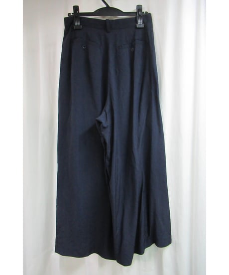 80’s SAMPLE yohji yamamoto femme vintage 紺 アシメトリー変形ワイドパンツ