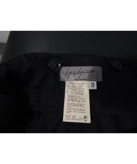 11ss yohji yamamoto pour homme グレー ストライプデザインパンツ HO-P37-302