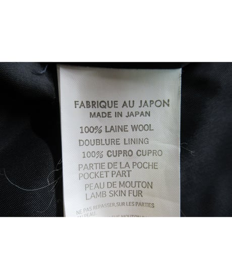 04aw yohji yamamoto femme 紺 ポケットデザイン ダブルジャケット（FJ-J06-803）