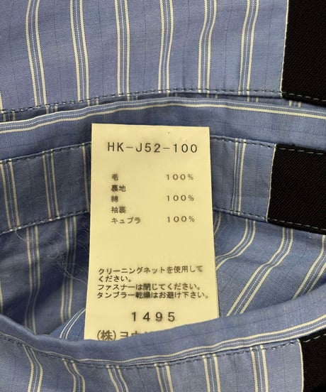 2017AW yohji yamamoto pour homme 黒 変形ジッパー使いデザインジャケット（HK-J52-100）